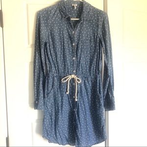 Splendid Chambray Tie Front Dress